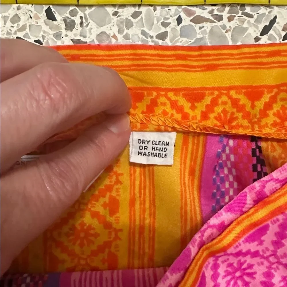 Designed Exclusively by Vincenti maxi skirt set crop top medium m pink